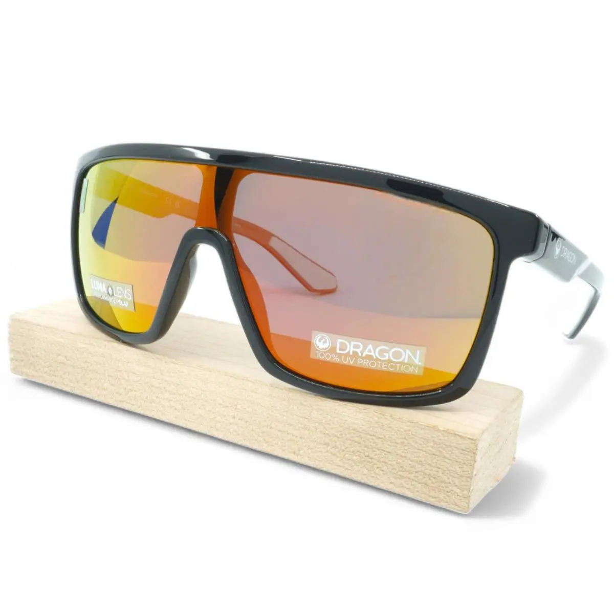 DR136S-021 Unisex Dragon DR Momentum LL Polarized Sunglasses - Frame: SHINY BLACK/ GREY