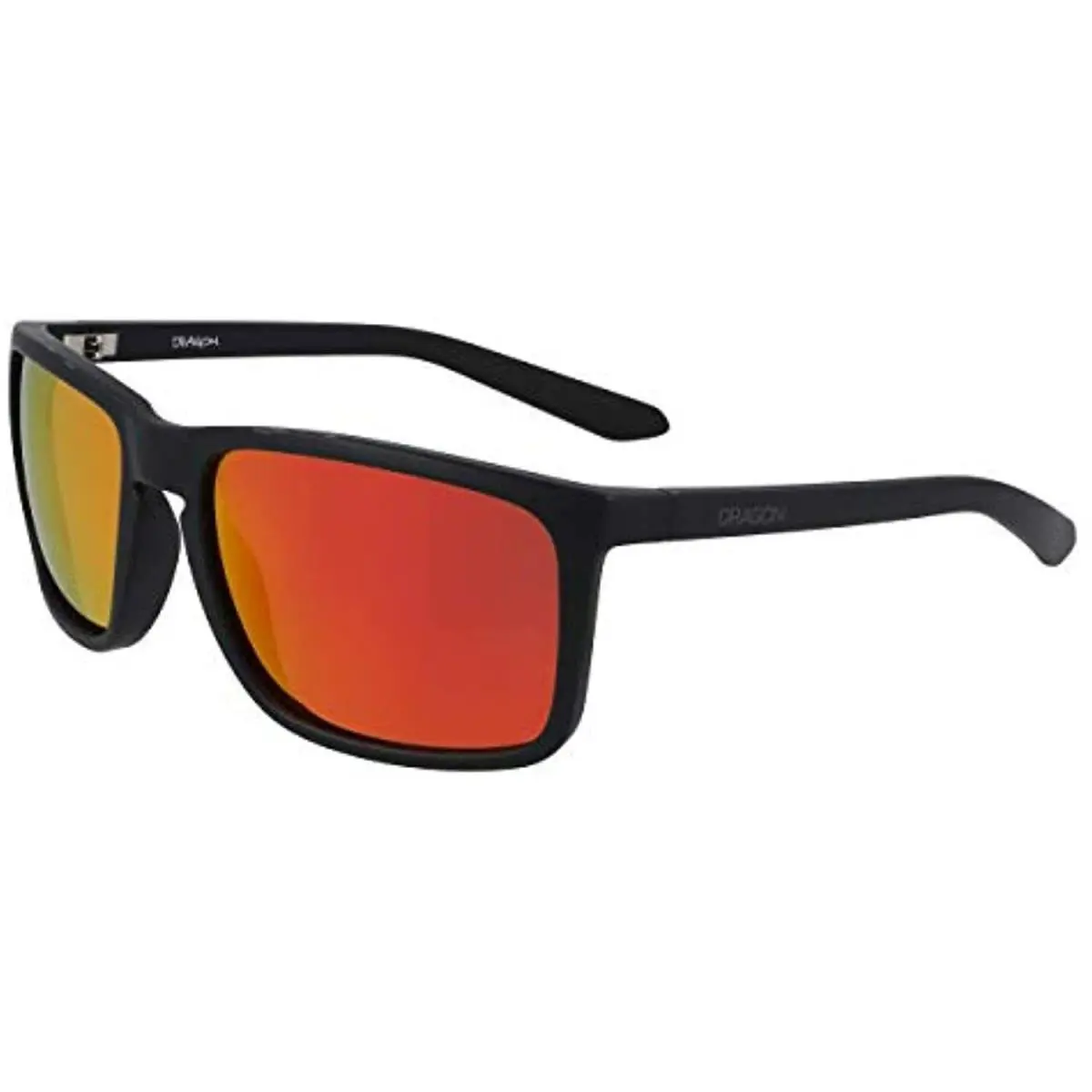 Dragon DR Melee XL 004 Matte Black Sunglasses with Orange Ion Lenses - Matte Black/Orange Ion, Frame: Black, Lens: Orange