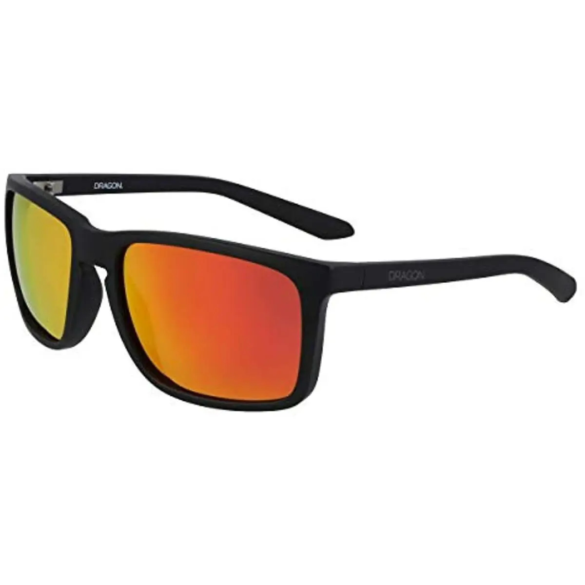 Dragon DR Melee XL Ion 004 Black Sunglasses with Orange Ion Lenses - Matte Black/Orange Ion, Frame: Black, Lens: Orange