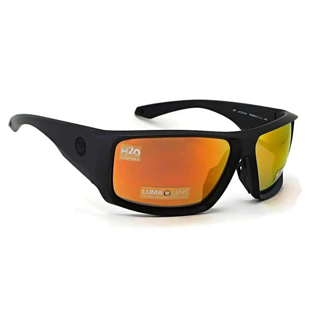 Dragon Equinox X Floating Sunglasses Matte Black / Polarized LL Orange Ion