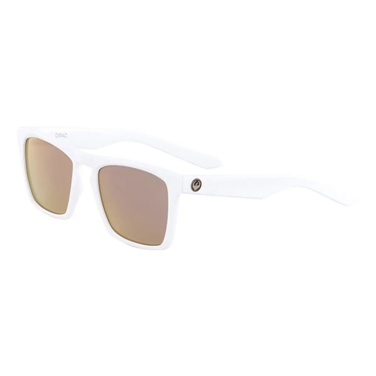 Dragon Sunglasses DR Drac LL MI Ilon 102 Matte White/ Rose Gold 53mm by Dragon Alliance