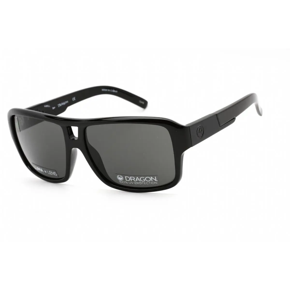 43096-001 Mens Dragon Alliance The Jam Small LL Sunglasses - Frame: Jet Black, Lens: Smoke