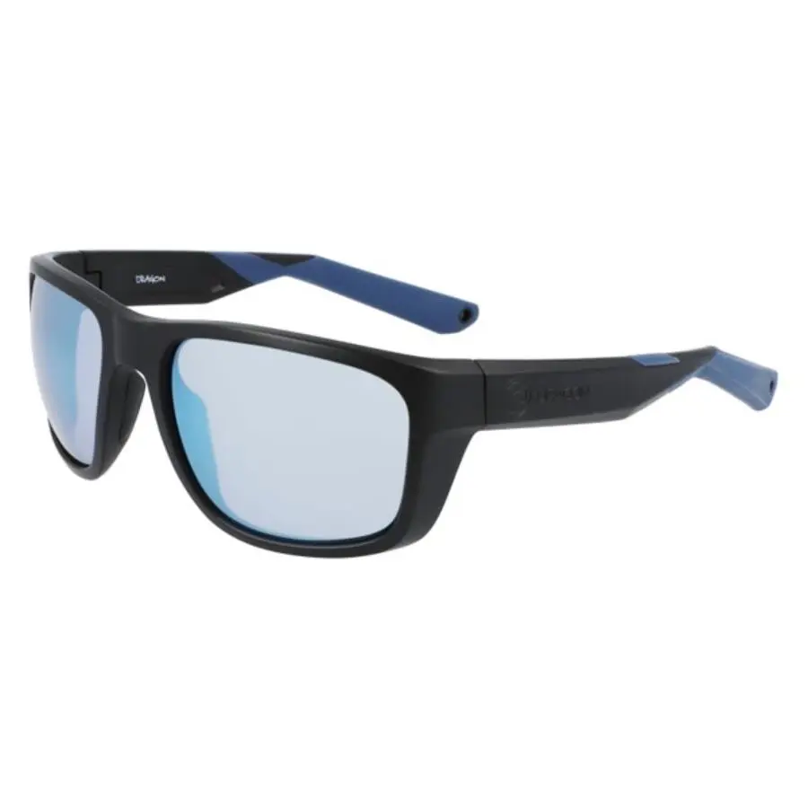 Dragon Shore LL X Matte Black /super Blu Polarized Sunglasses