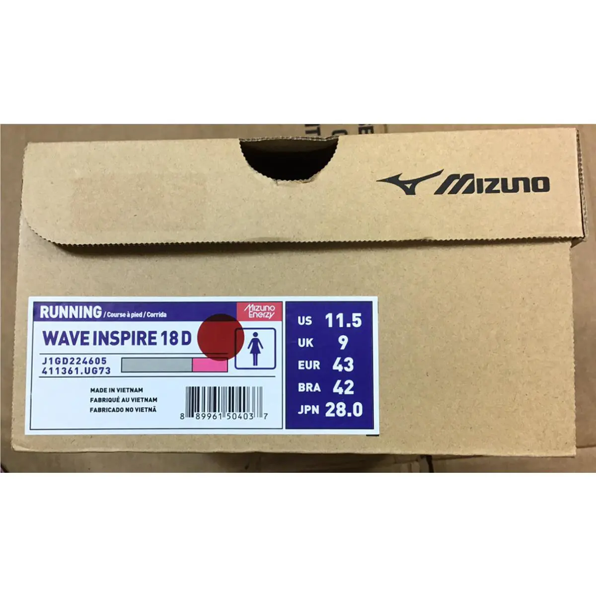 Mizuno shoes - Mizuno Wave Inspire 18 - Wave Inspire - Ultimate Grey/Silver, Manufacturer: Ultimate Grey/Silver 11