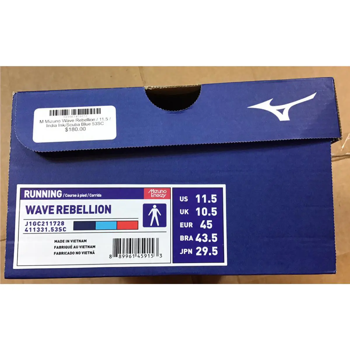 Mizuno shoes - Mizuno Wave Rebellion - Wave Rebellion - India Ink/Scuba Blue, Manufacturer: India Ink/Scuba Blue 4