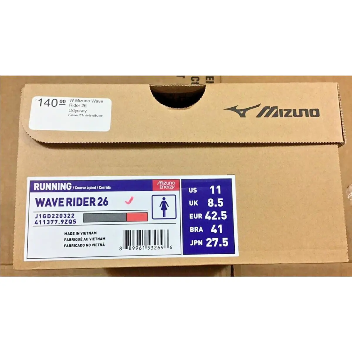 Mizuno shoes - Mizuno Wave Rider 26 Odyssey - Gray 5