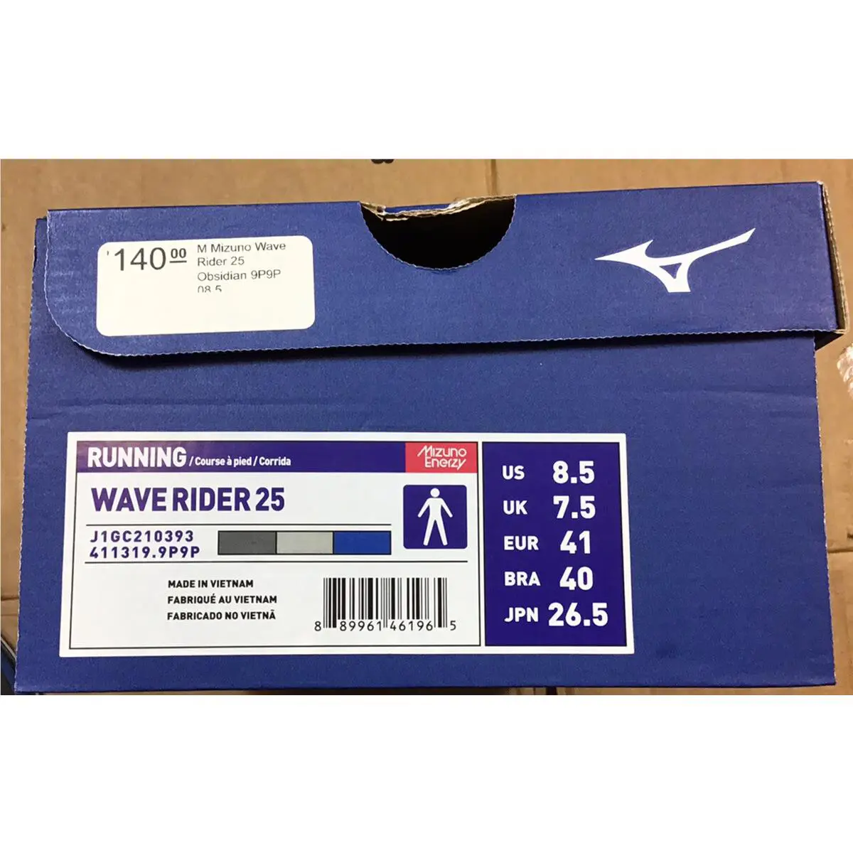 Mizuno shoes - Mizuno Wave Rider 25 - Wave Rider - Obsidian 4