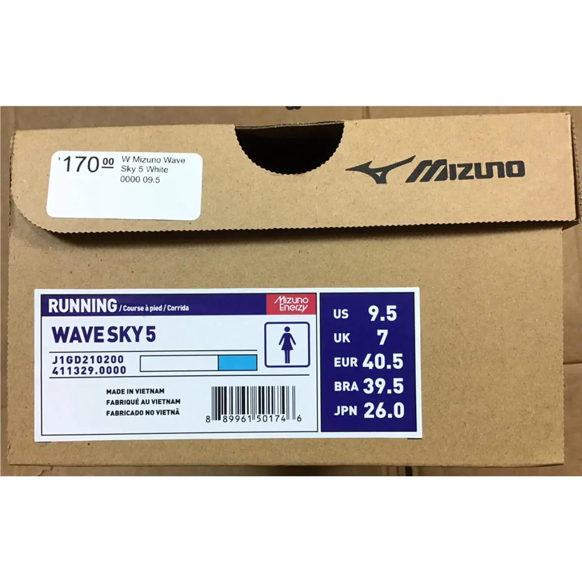 Mizuno shoes - Mizuno Wave Sky - Wave Sky - 4113290000 - LIght Blue/White 13