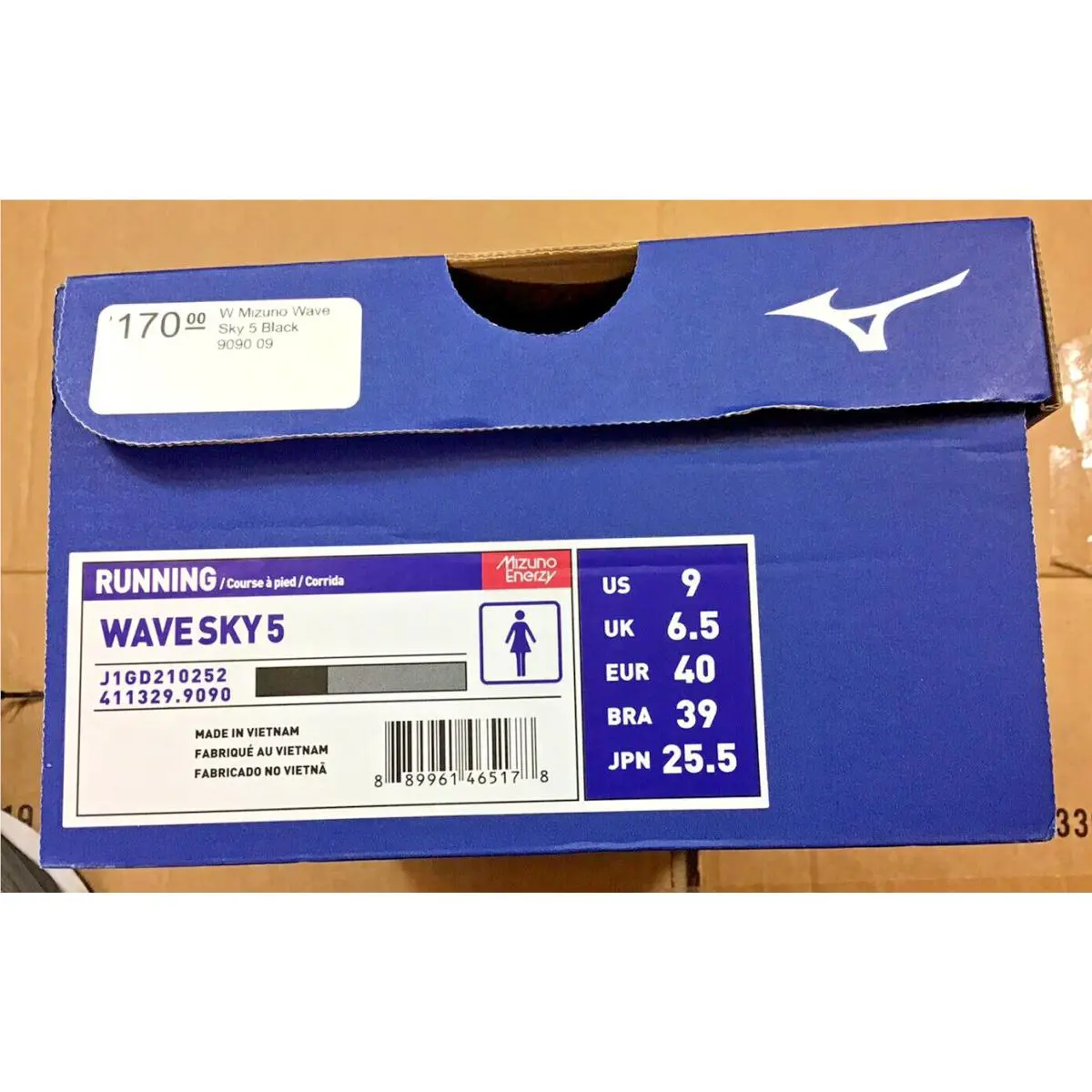Mizuno shoes - Mizuno Wave Sky - Wave Sky - 411330 9090 - Black 11