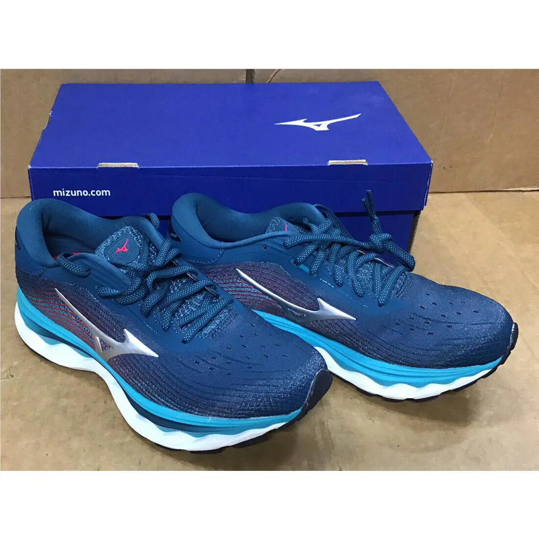 Mizuno shoes - Mizuno Wave Sky - Wave Sky - Legion Blue/Silver, Manufacturer: Legion Blue/Silver 1