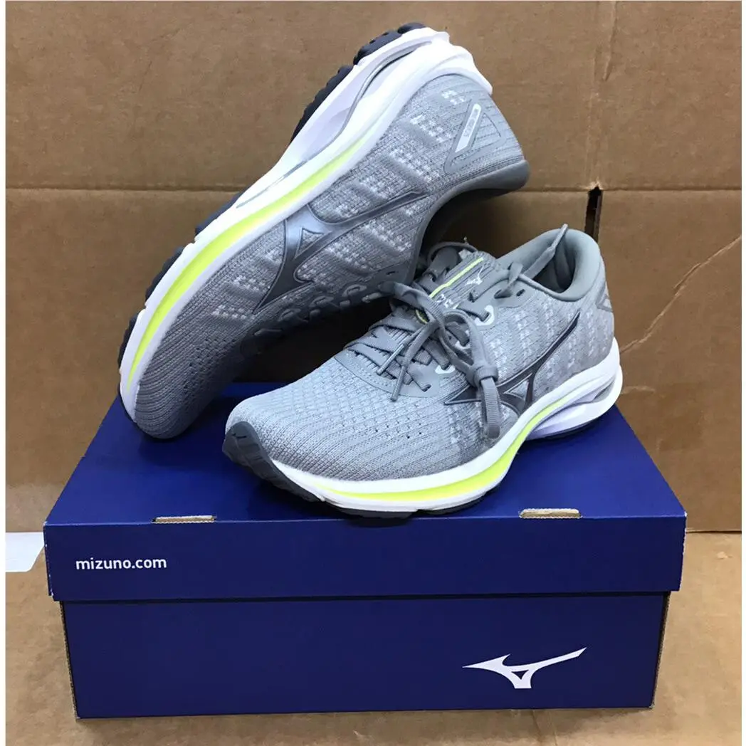 Mizuno shoes - Mizuno Wave Rider 25 Waveknit - Harbor Mist/Silver, Manufacturer: Harbor Mist/Silver 6