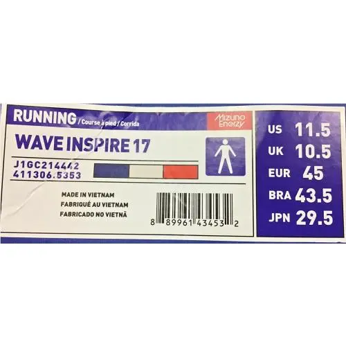 Mizuno shoes - Wave Inspire 17 - Wave Inspire - 411306 5353 - Blue 5