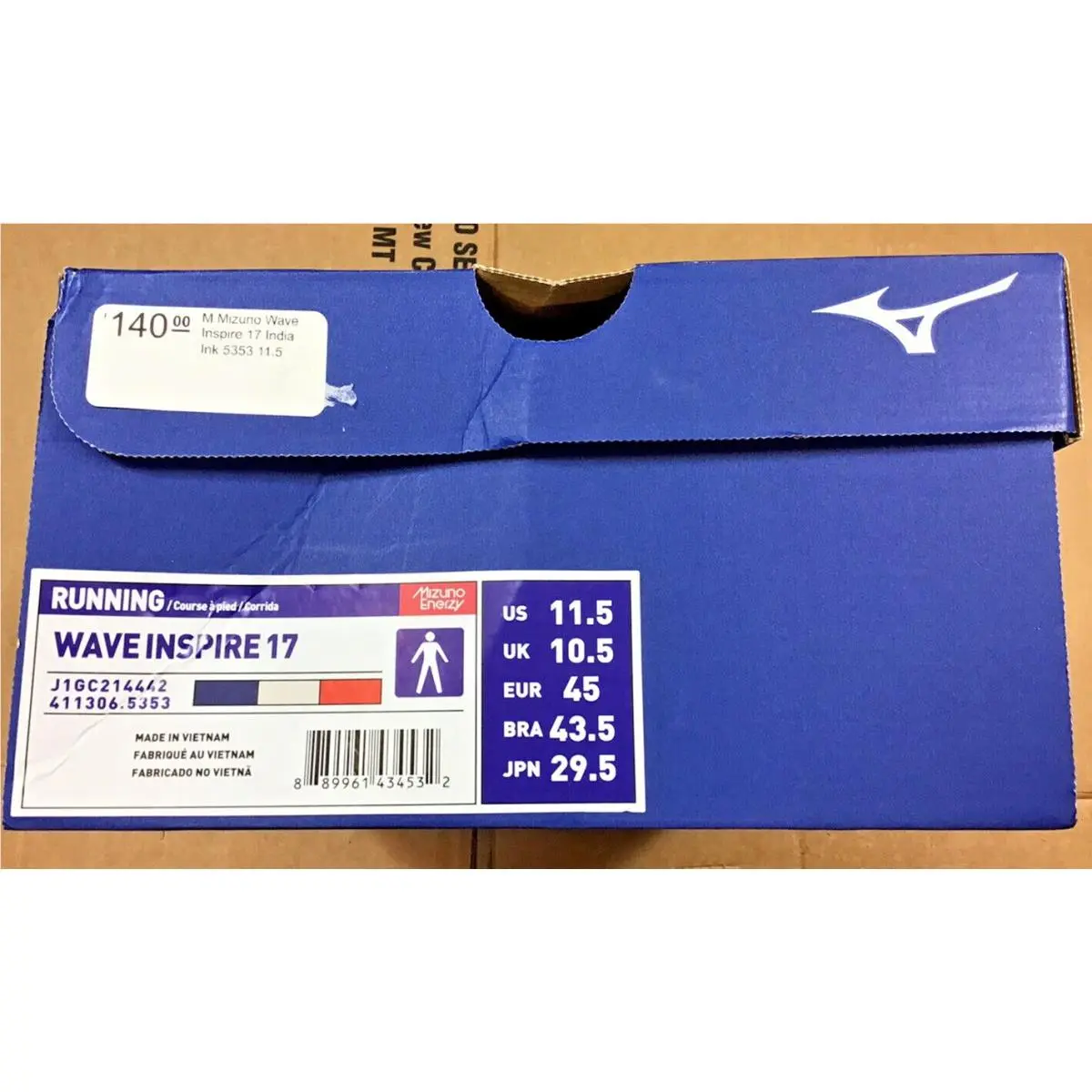 Mizuno shoes - Wave Inspire 17 - Wave Inspire - 411306 5353 - Blue 11
