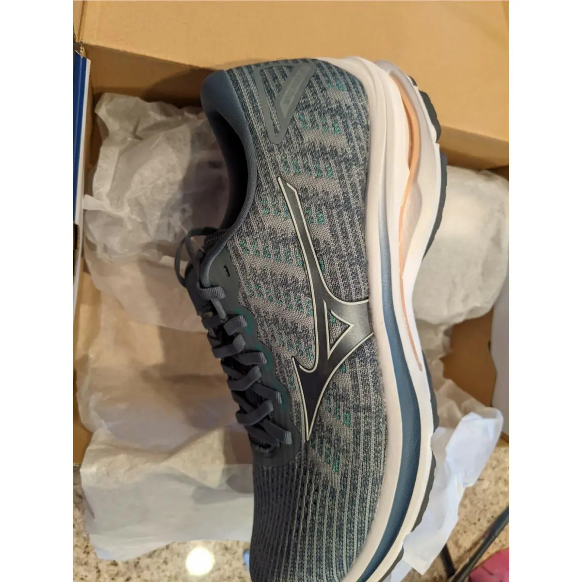Mizuno shoes - MIZUNO WAVE RIDER 25 WAVEKNIT - Gray 6