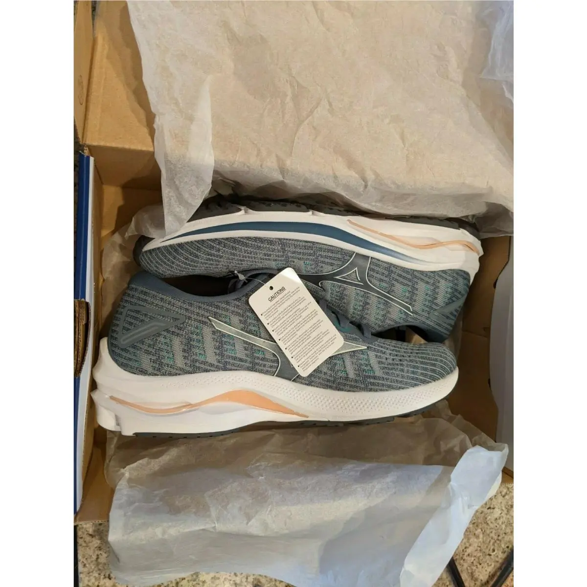 Mizuno shoes - MIZUNO WAVE RIDER 25 WAVEKNIT - Gray 8