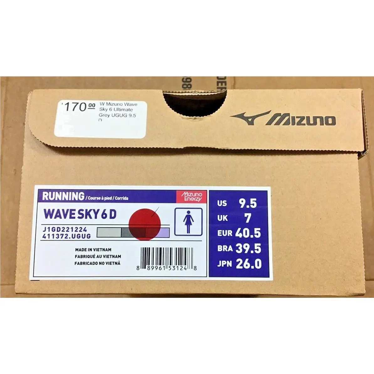 Mizuno shoes - Mizuno Wave Sky - Wave Sky - Gray 5