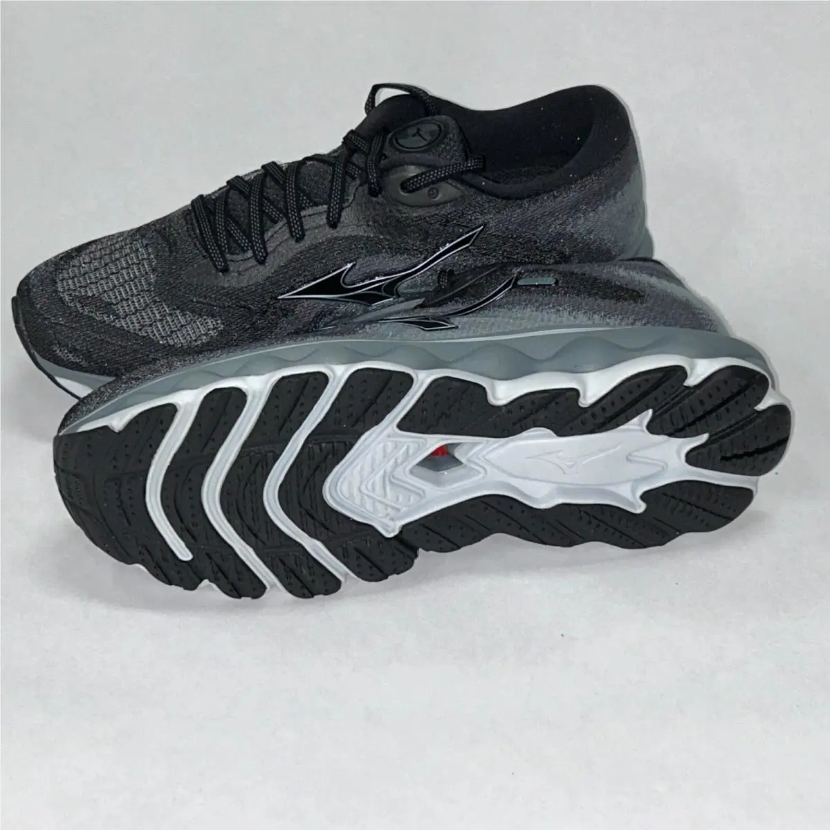 Mizuno shoes - Mizuno Wave Sky 7 - Wave Sky - Black Glacial Ridge 0