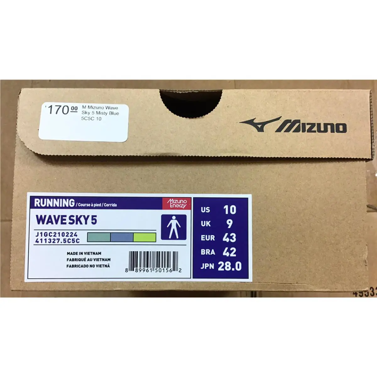 Mizuno shoes - Mizuno Wave Sky - Wave Sky - Peaacock Blue, Manufacturer: Peaacock Blue 4