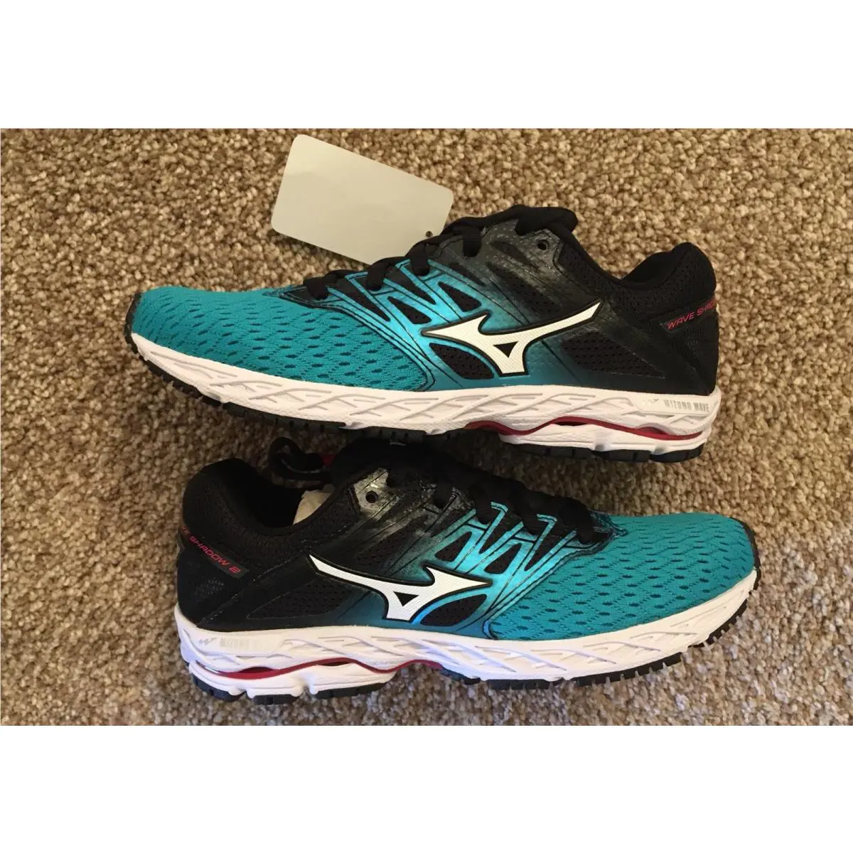 Mizuno shoes - Wave Shadow 2 - Wave Shadow - Black/Trade Winds (UPC: 889961202209) 0