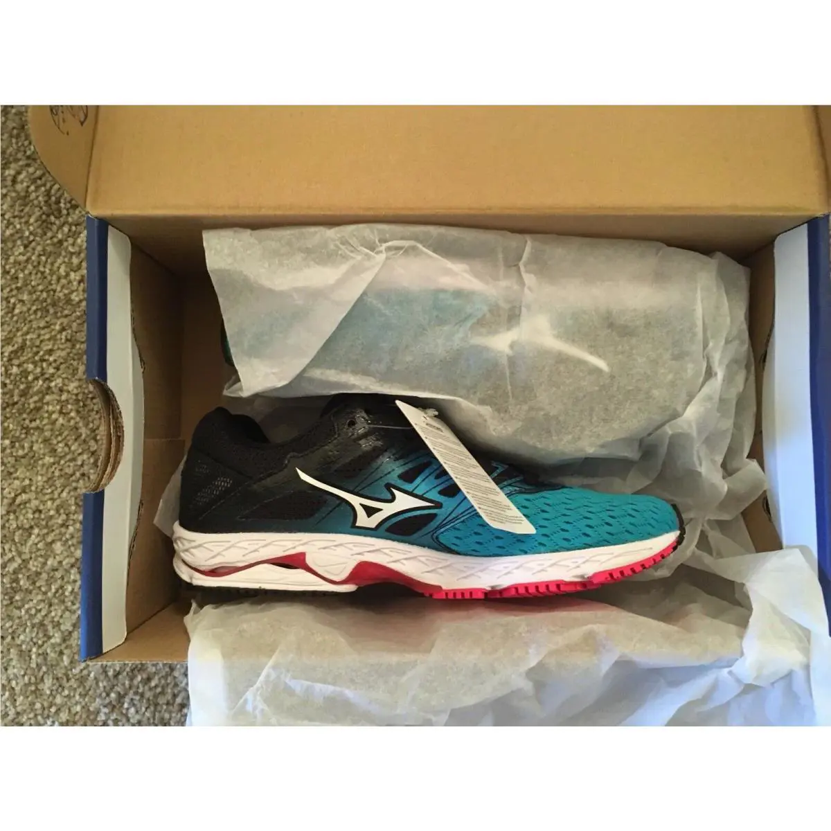 Mizuno shoes - Wave Shadow 2 - Wave Shadow - Black/Trade Winds (UPC: 889961202209) 4