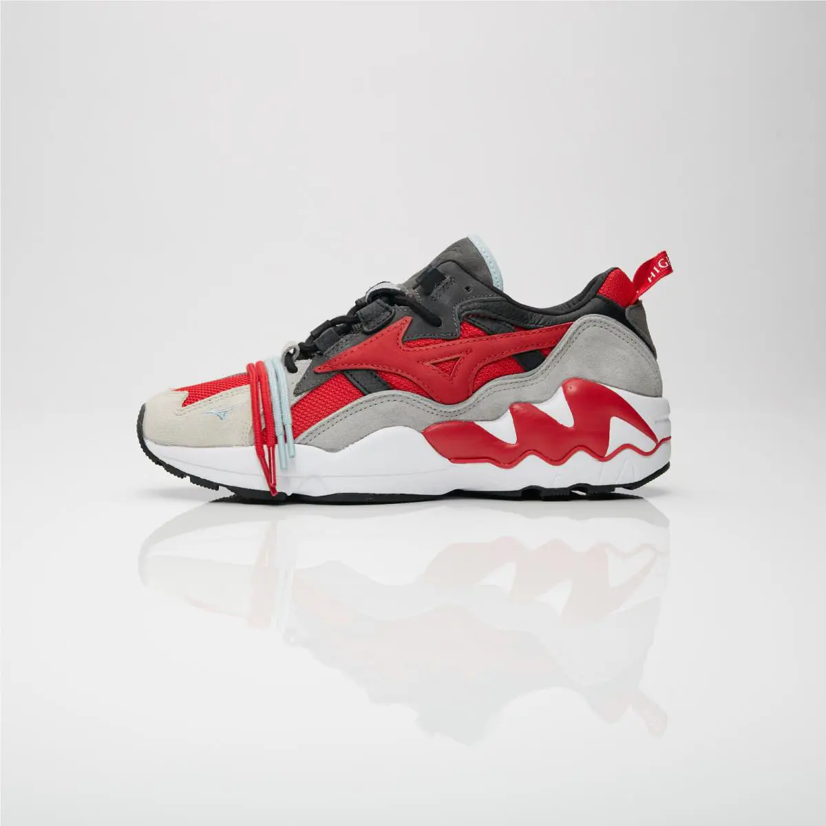 Mizuno shoes - Mizuno Wave Rider 1 Phoenix - GD180162 - Black/White/Red 5