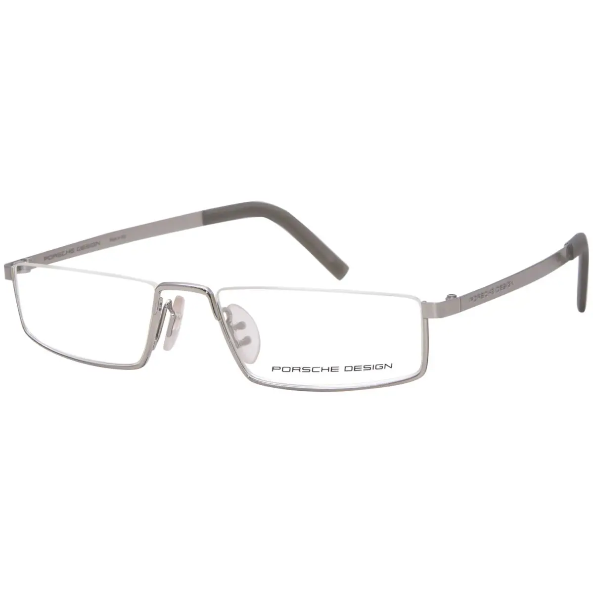 Design Men`s Eyeglasses P`8310 P8310 Half Rim Optical Frame 52mm Silver by Porsche