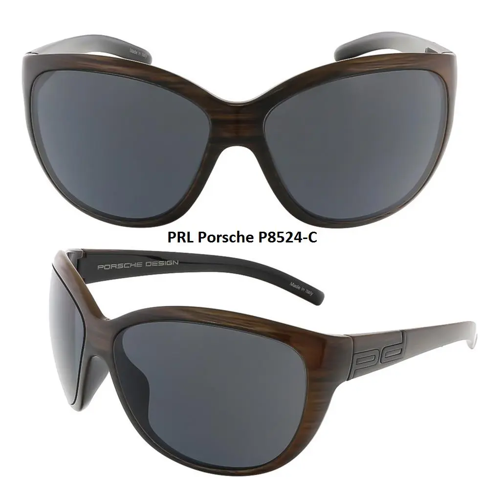 Design P8524 Series Sunglasses Multiple Colors Available P8524-C (Brown Wood Striped) by Porsche