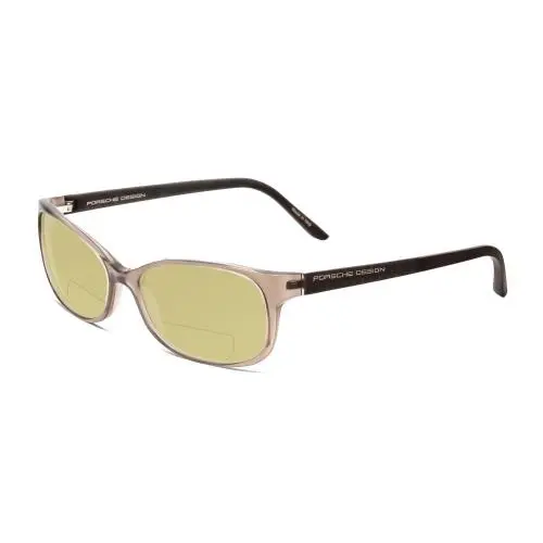 P8247-C 55mm Polarized Bi-focal Sunglasses Crystal Grey Brown 41 Options Yellow by Porsche