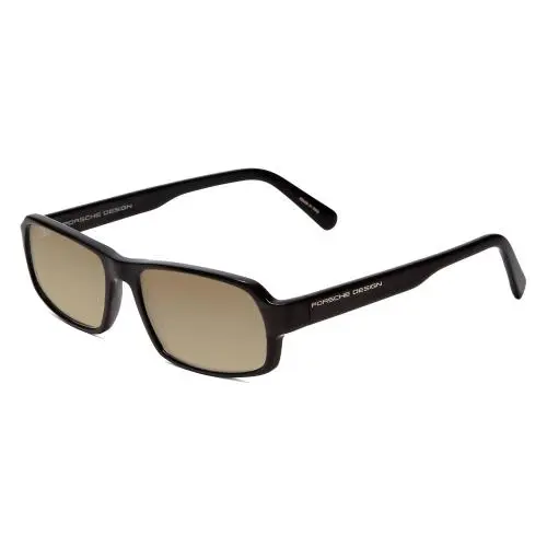 Design P8215-A 55mm Polarized Sunglasses in Black Carbon Fiber 4 Options Amber Brown Polar by Porsche