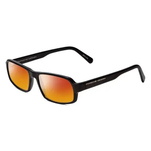 Design P8215-A 55mm Polarized Sunglasses in Black Carbon Fiber 4 Options Red Mirror Polar by Porsche