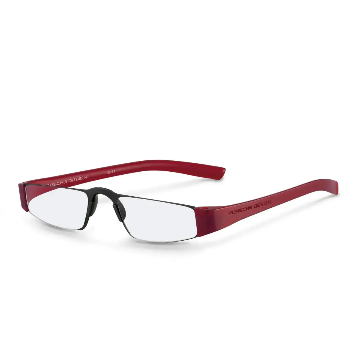 Porsche Design P8801 Iconic Reading Glasses Color B - Black/red - Frame: B Black,red