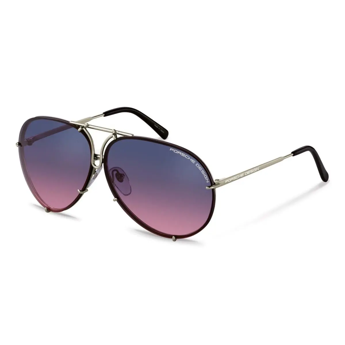 Porsche Design P8478 Iconic Sunglasses M - Titanium/pink Gradient + Extra Lenses