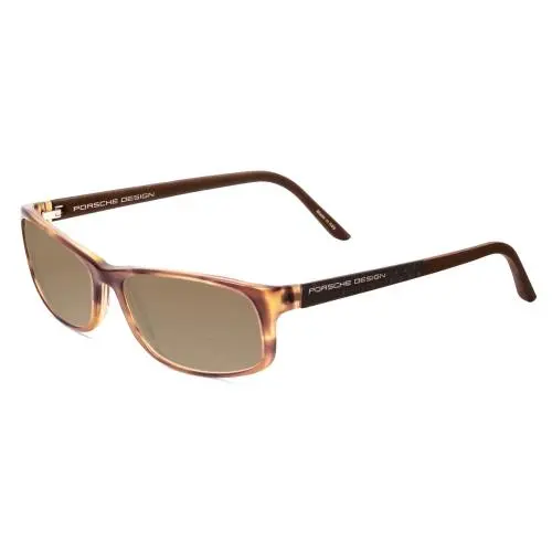 P8243-B 54mm Polarized Bi-focal Sunglasses Crystal Brown Matte 41 Option Brown by Porsche