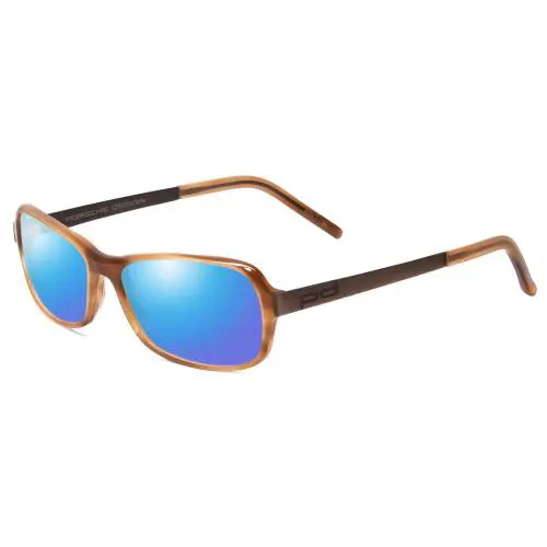 Design P8207-C Cateye 53mm Polarized Sunglasses in Light Brown 4 Options Blue Mirror Polar by Porsche
