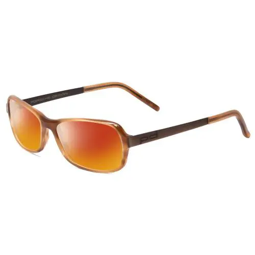 Design P8207-C Cateye 53mm Polarized Sunglasses in Light Brown 4 Options Red Mirror Polar by Porsche