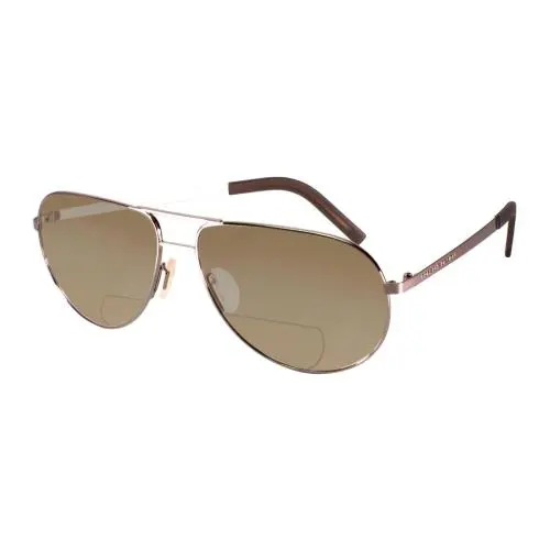 P-8280-B-59 mm Polarized Bi-focal Sunglasses 41 Options Gun Metal Silver Brown by Porsche