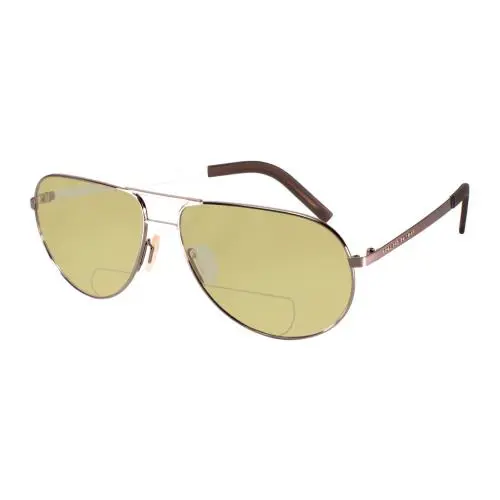 Porsche P-8280-B-59 mm Polarized Bi-focal Sunglasses 41 Options Gun Metal Silver Yellow