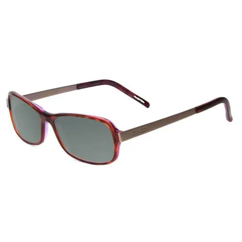 P8207-D Cateye 53 mm Polarized Sunglasses in Havana Aubergine Red Silver Smoke Grey Polar by Porsche
