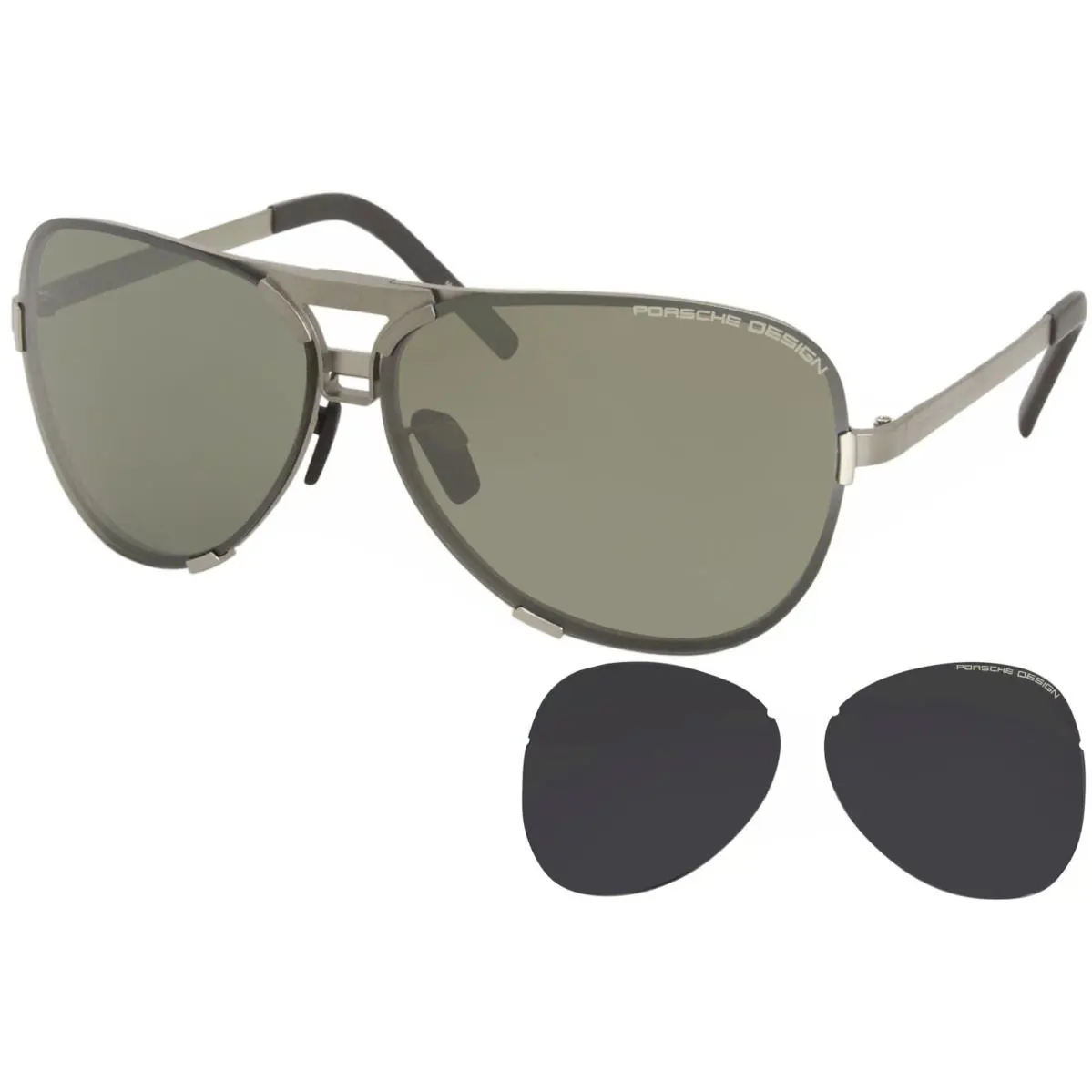Porsche Design Men`s P8678 P/8678 Square Fashion Sunglasses 67mm