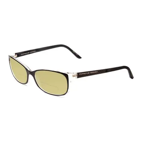 P8247-A 55mm Polarized Bi-focal Sunglasses Black Layer Crystal 41 Option by Porsche