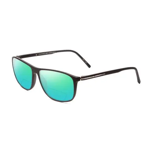 Designs P8278-A 56mm Polarized Bi-focal Sunglasses Matte Grey 41 Options Green Mirror by Porsche