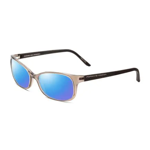 Design P8247-C 55mm Polarized Sunglasses in Crystal Grey Brown 4 Options Blue Mirror Polar by Porsche