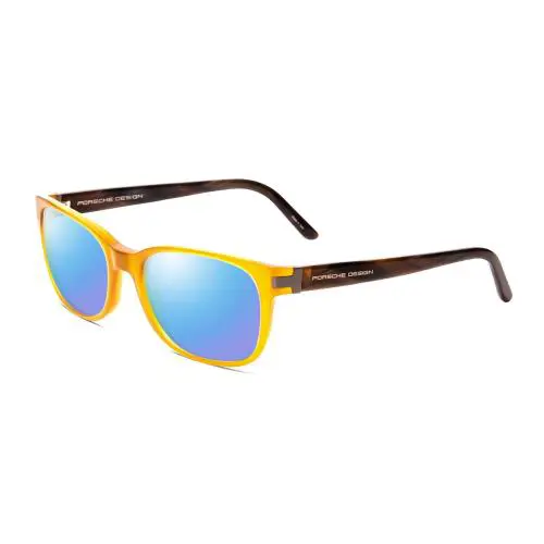 P8250B 55mm Polarize Sunglass Honey Yellow Orange Chocolate Brown Marble by Porsche