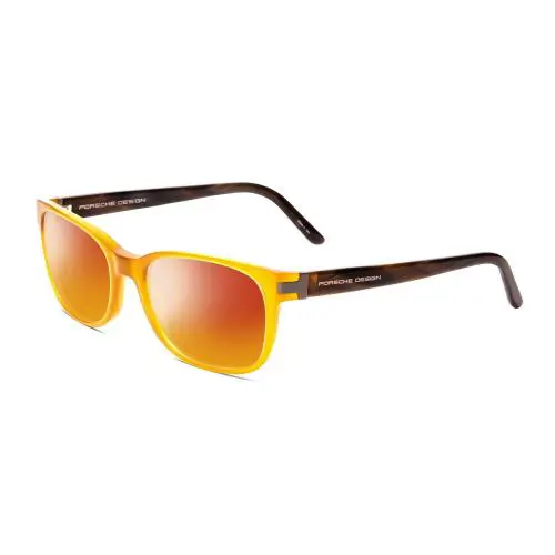 P8250B 55mm Polarize Sunglass Honey Yellow Orange Chocolate Brown Marble Red Mirror Polar by Porsche