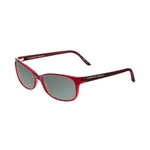 P8247-D 55mm Polarized Bi-focal Sunglasses Red Matte Burgundy 41 Options Grey by Porsche