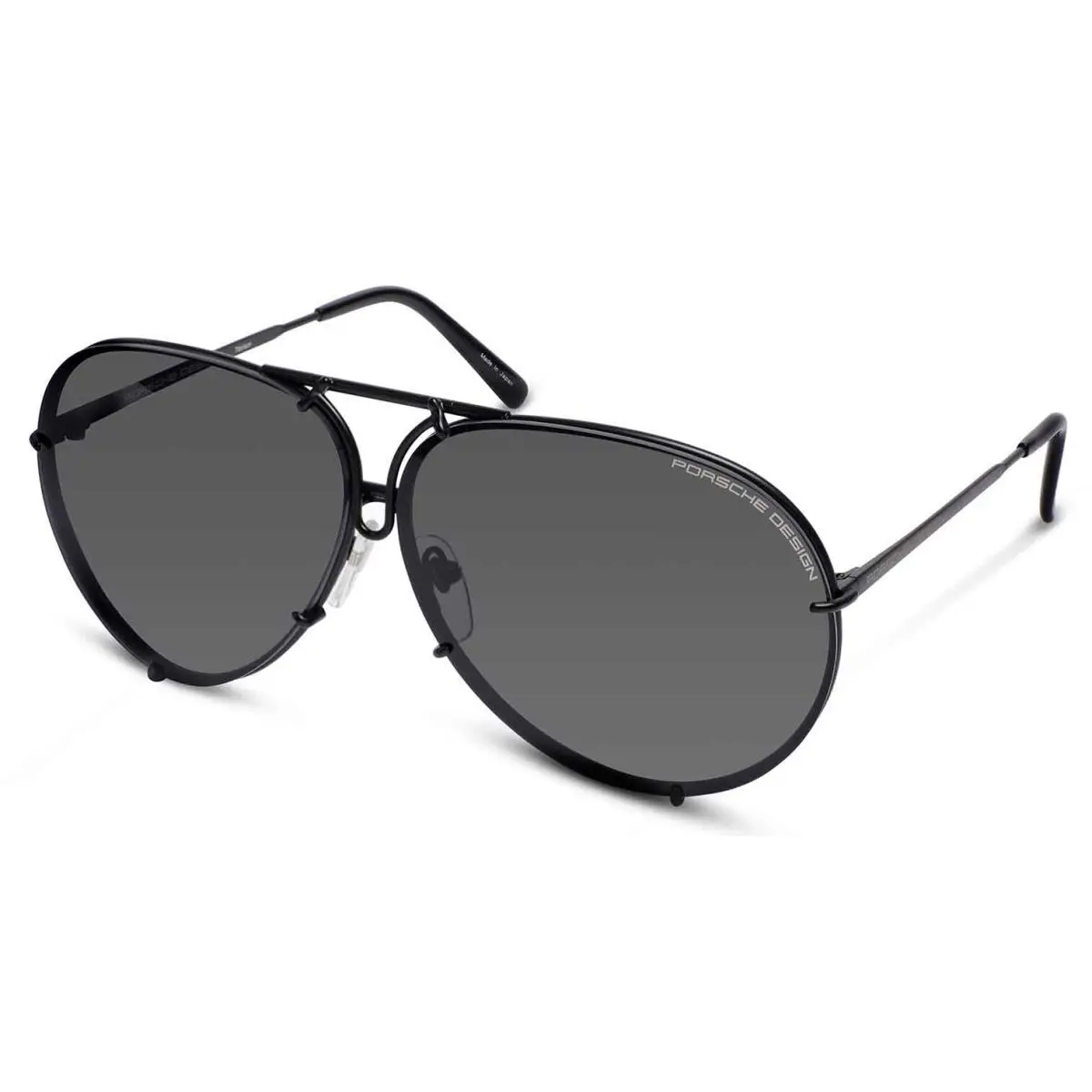 Porsche Design P8478 Iconic Sunglasses D - Black/grey Blue + Extra Lenses 66-10-135