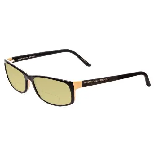 P8243-A 54mm Polarized Bi-focal Sunglasses in Black Rose Pink 41 Options Yellow by Porsche
