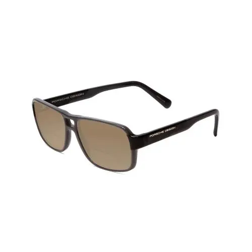 P8217-C 56 mm Polarized Bi-focal Sunglasses Grey Carbon Fiber 41 Options Brown by Porsche