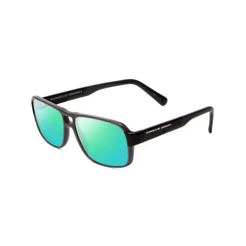 P8217-C 56 mm Polarized Bi-focal Sunglasses Grey Carbon Fiber 41 Options Green Mirror by Porsche