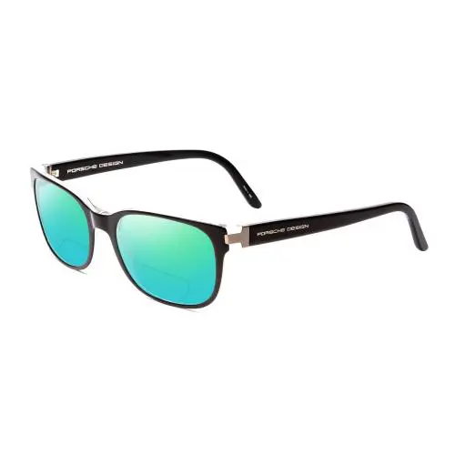 Porsche P8250-A 55mm Polarized Bi-focal Sunglasses Black Layer Crystal 41 Option